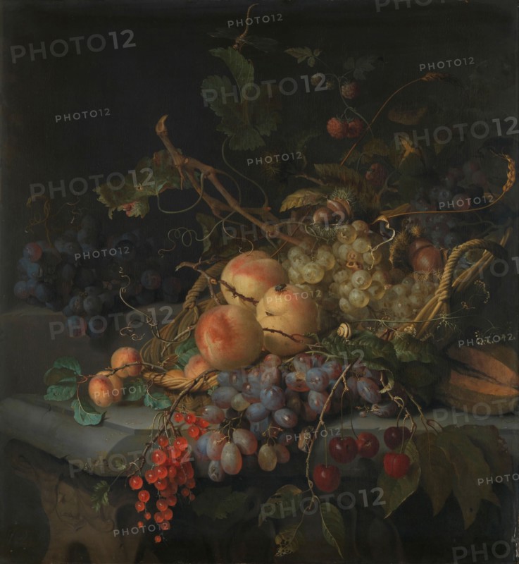 Still Life with Fruit, c.1670-c.1727. Creator: Jacob van Walscapelle.
