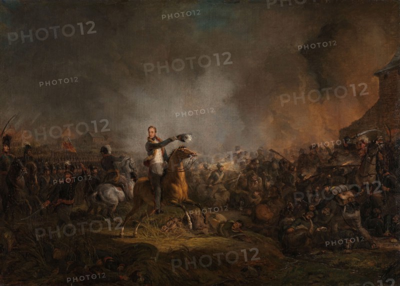 The Prince of Orange at Quatre Bras, 16 June 1815, 1817-1818. Creator: Jan Willem Pieneman.