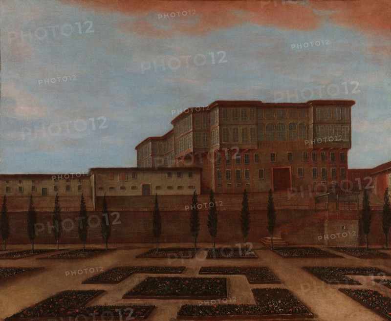 An Embassy Building in Pera, c.1720-c.1744. Creator: Workshop of Jean Baptiste Vanmour.