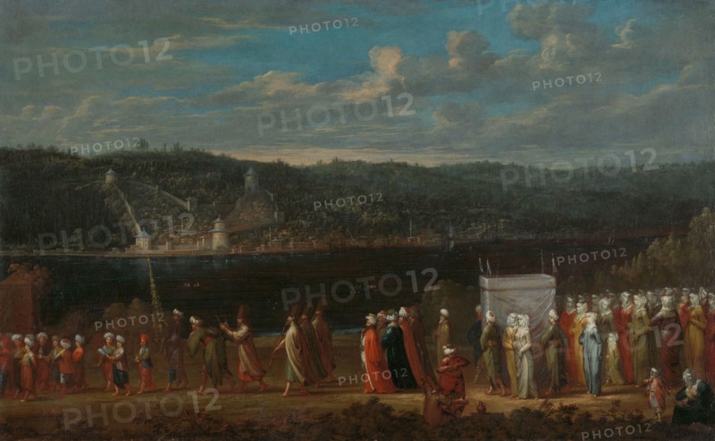 Wedding procession on the Bosphorus, c.1720-c.1737. Creator: Jean Baptiste Vanmour.
