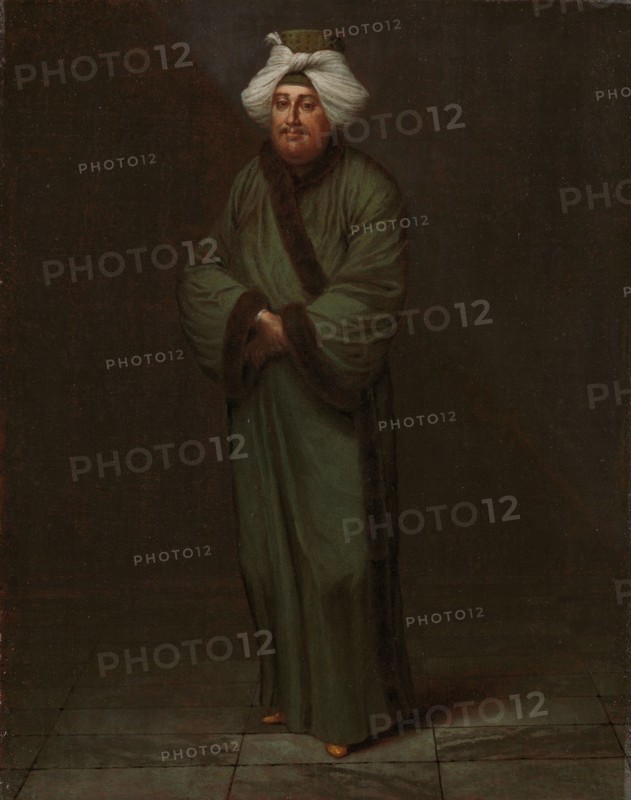 Mehmet, the vizir kâhyasi, c.1727-c.1730. Creator: Jean Baptiste Vanmour.