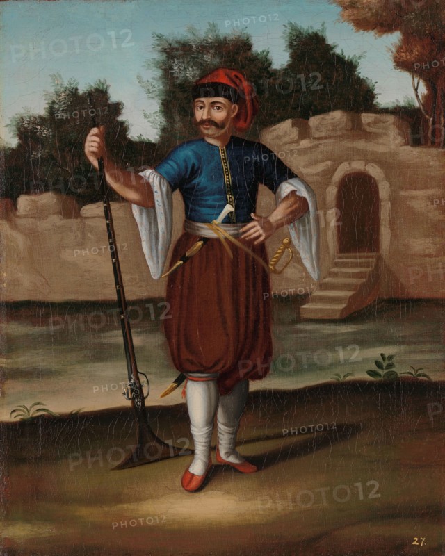 Albanian Soldier, 1700-1737. Creator: Workshop of Jean Baptiste Vanmour.
