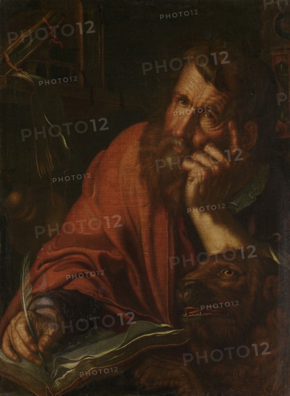 The Evangelist Saint Mark, 1610-1615. Creator: Joachim Anthonisz Wtewael.