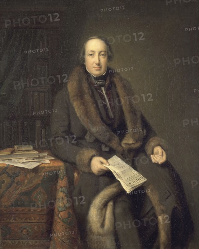 Pieter Arnold Diederichs, bookseller, founder of the 'Algemeen Handelsblad' newspaper, 1850-1860.  Creator: Johan Georg Schwartze.