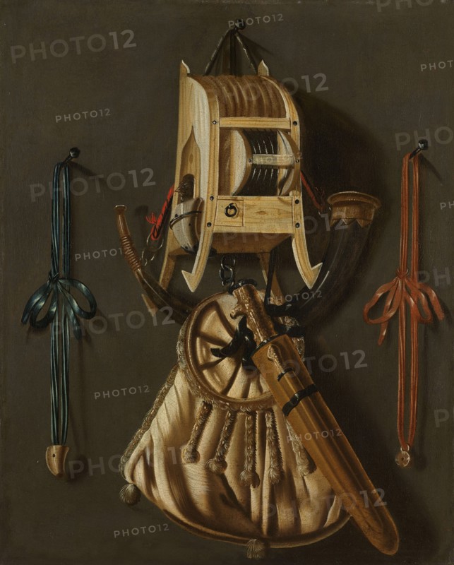 Still Life with Implements of the Hunt, 1670-1686. Creator: Johannes Leemans.