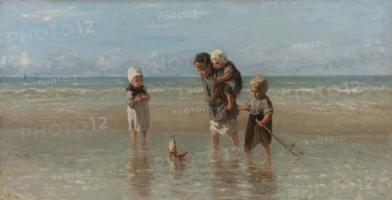 Children of the Sea, 1872. Creator: Jozef Israels.