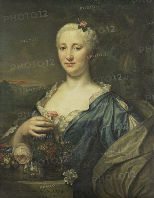 Portrait of Agnes Margaretha Albinus, Wife of Coenraad van Heemskerck, 1750. Creator: Mattheus Verheyden.