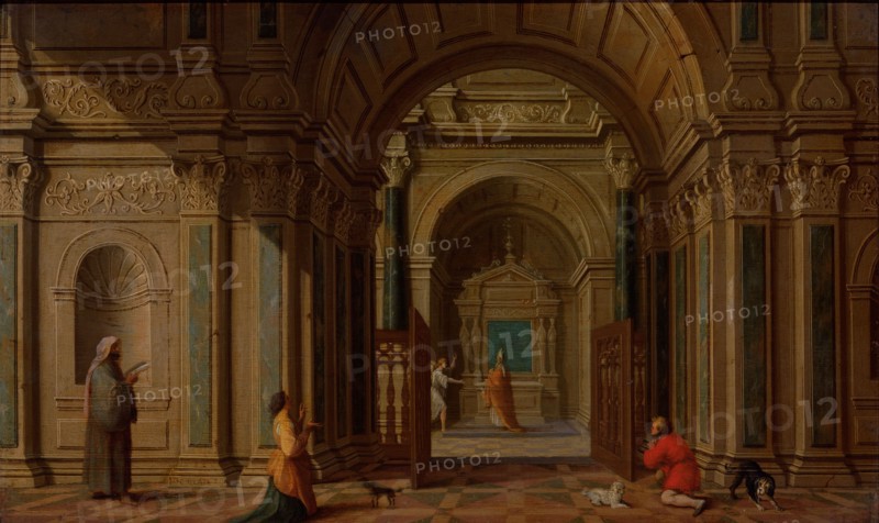 The Archangel Gabriel Appearing to Zacharias, 1625. Creator: Nicolaes de Gyselaer.