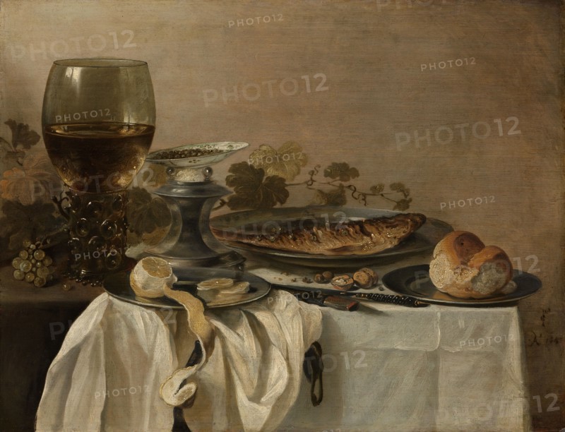 Still Life with a Fish, 1647. Creator: Pieter Claesz.