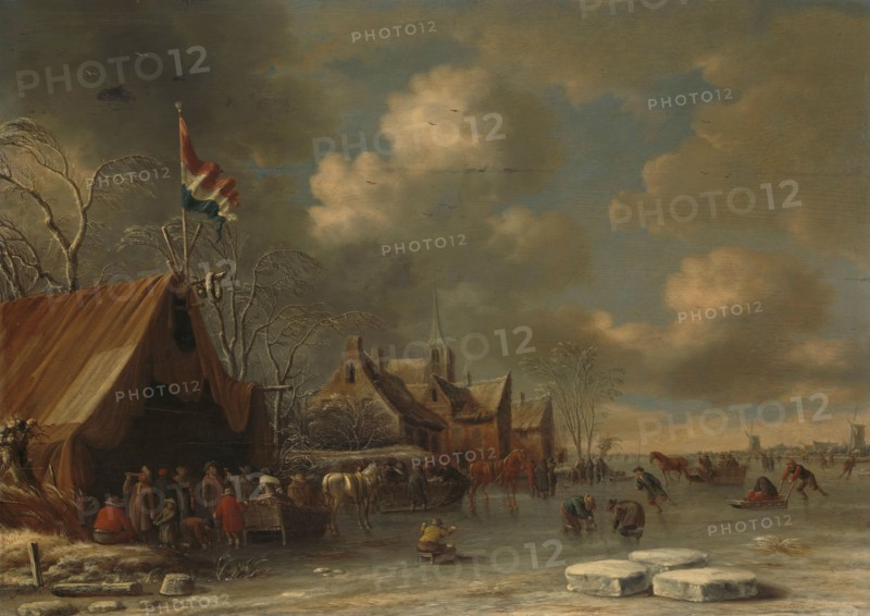 Enjoying the Ice, 1677. Creator: Thomas Heeremans.