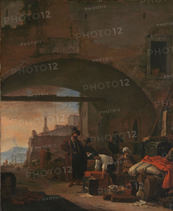 View of a Levantine Port, 1640-1677. Creator: Thomas Wijck.
