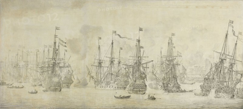 The Failed Attack of the English on the Return Fleet in the Port of Bergen, Norway