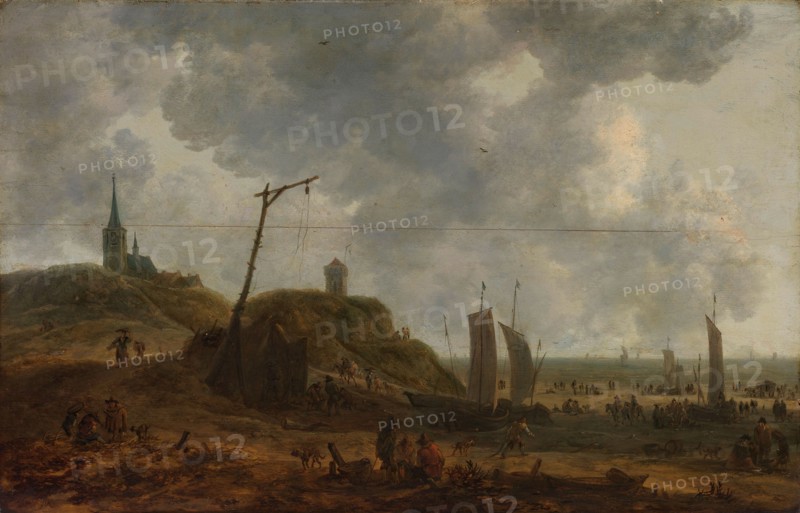 The Beach at Katwijk, 1650-1670. Creator: Adriaan van der Cabel.