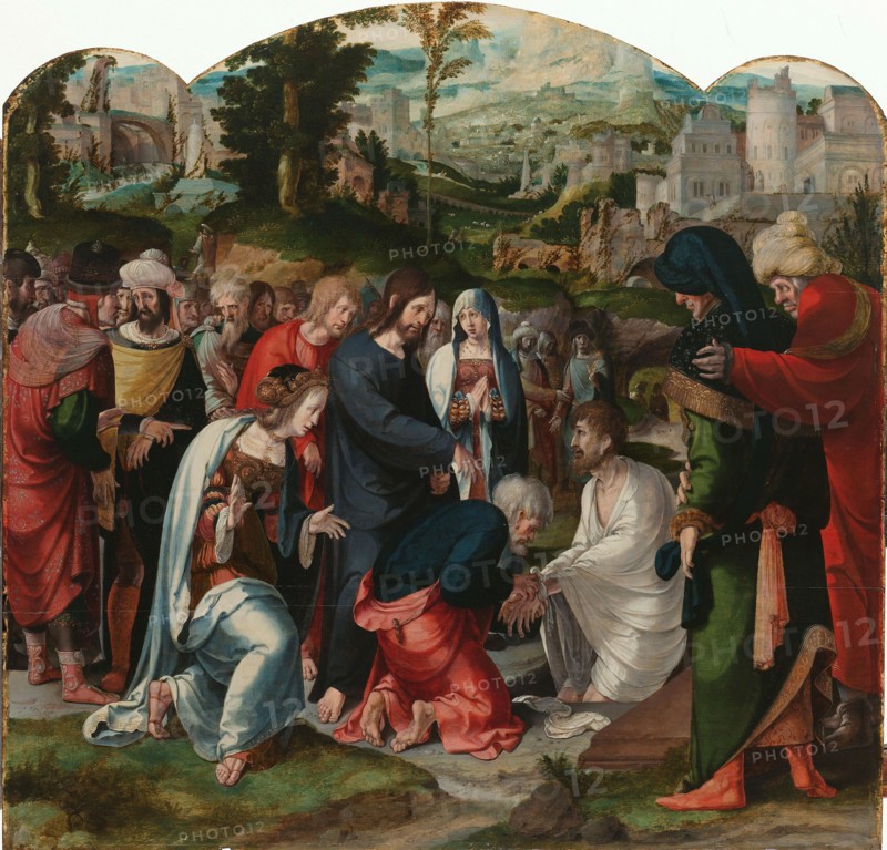 The Raising of Lazarus, c.1530-c.1535. Creator: Aert Claesz..