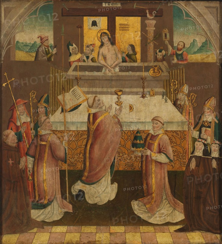 Mass of Saint Gregory, c.1500. Creator: Anon.