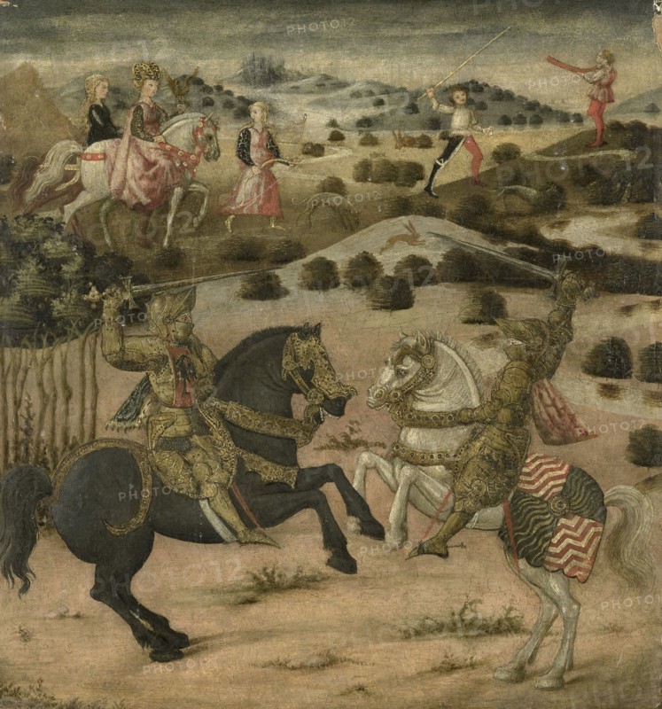Legend of a Knight (end panel of a cassone), 1450-1474. Creator: Anon.