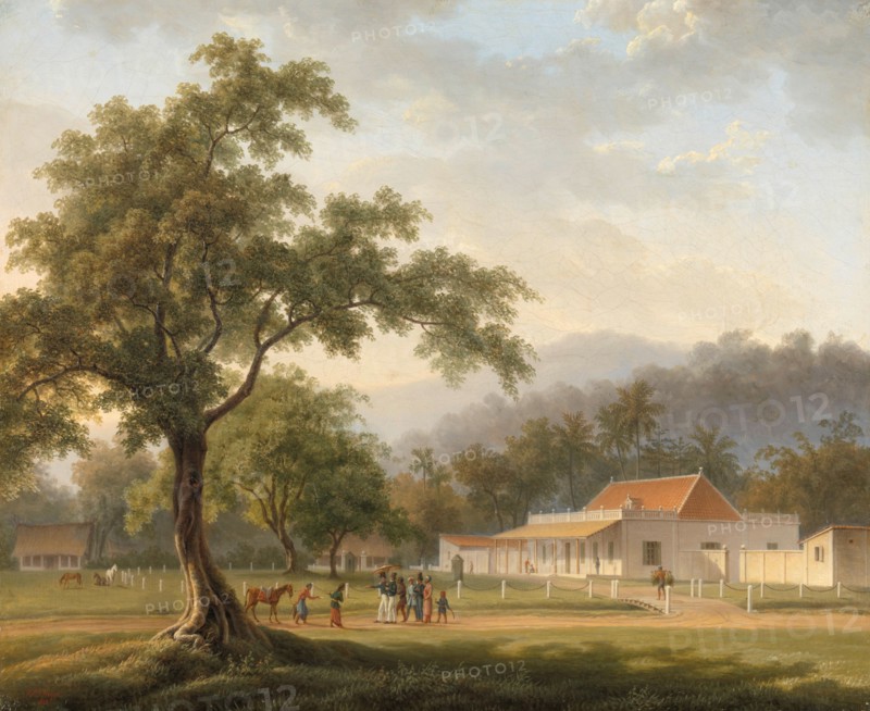View of the house of the resident, Mr. J. Ph. van Zuylen van Nyevelt, in Banyuwangi (East Java), 182 Creator: Antoine Auguste Joseph Payen.