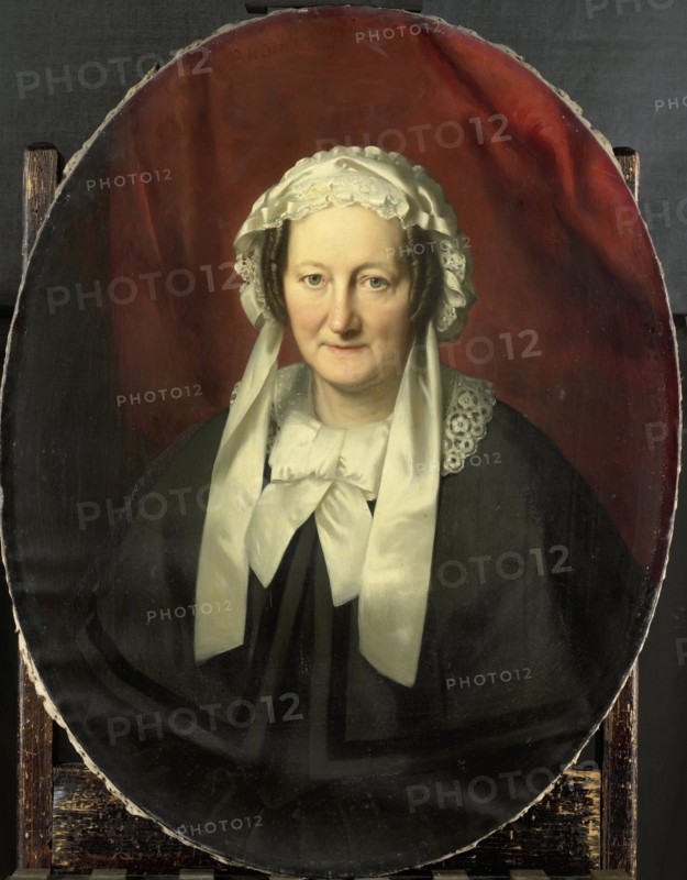 Portrait of Johanna Maria Parvé, Wife of Hendrik André Cornelis Tierens, 1857. Creator: Bastian de Poorter.
