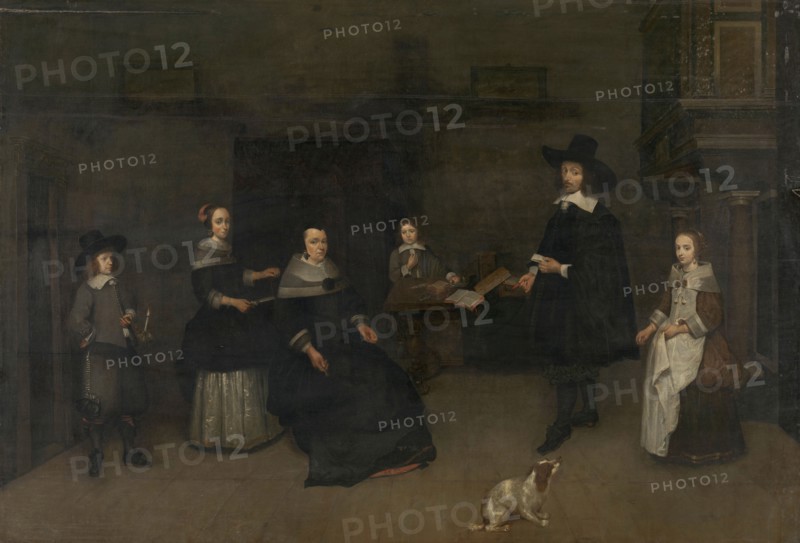 Family scene, 1649-1684. Creator: Gaspar Netscher.
