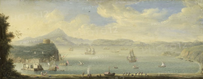 View of the Gulf of Naples, 1675-1750. Creator: Caspar van Wittel (circle of).