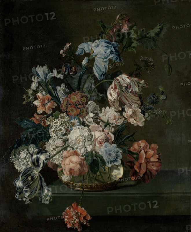 Still Life with Flowers, 1762. Creator: Cornelia van der Mijn.