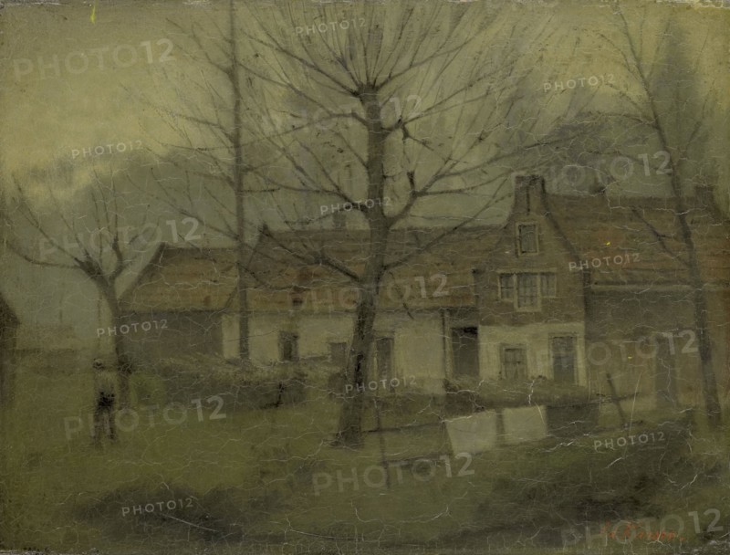 Houses in a Village, 1885-1907. Creator: Johann Eduard Karsen.