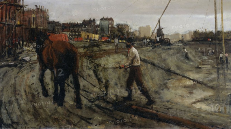 Building Site, c.1900. Creator: George Hendrik Breitner.