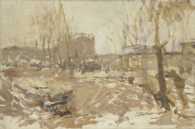 Building site at De Clercqstraat, c.1880-c.1923.  Creator: George Hendrik Breitner.