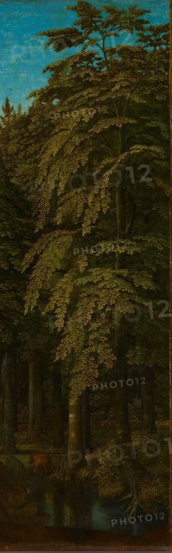 View in a Forest, outer right wing of a triptych, c.1505-c.1515. Creator: Gerard David.