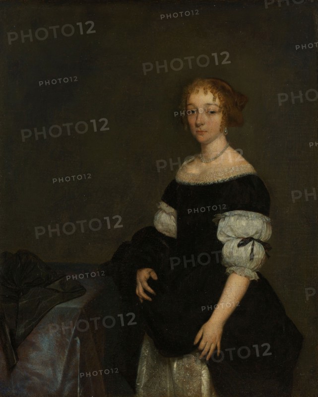 Aletta Pancras (1649-1707) Wife of François de Vicq, 1670. Creator: Gerard Terborch II.