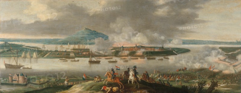 The Siege of Schenkenschans in 1636, c.1640. Creator: Gerrit van Santen.