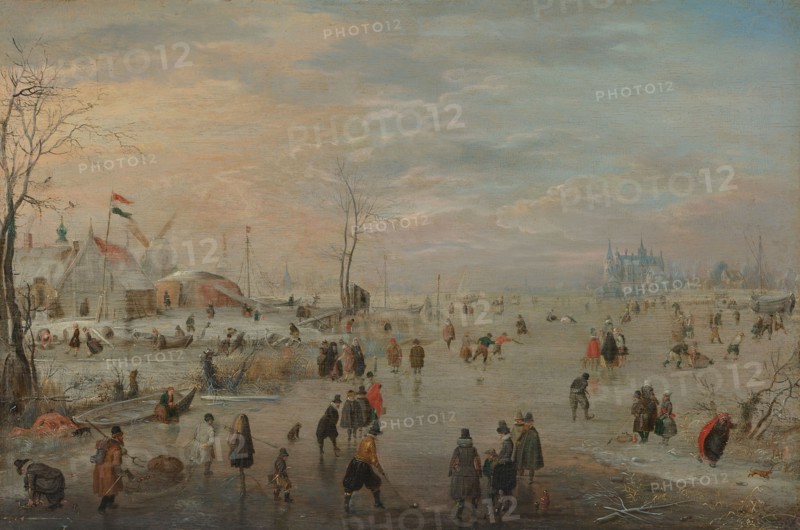 Enjoying the Ice, c.1615-c.1620. Creator: Hendrick Avercamp.