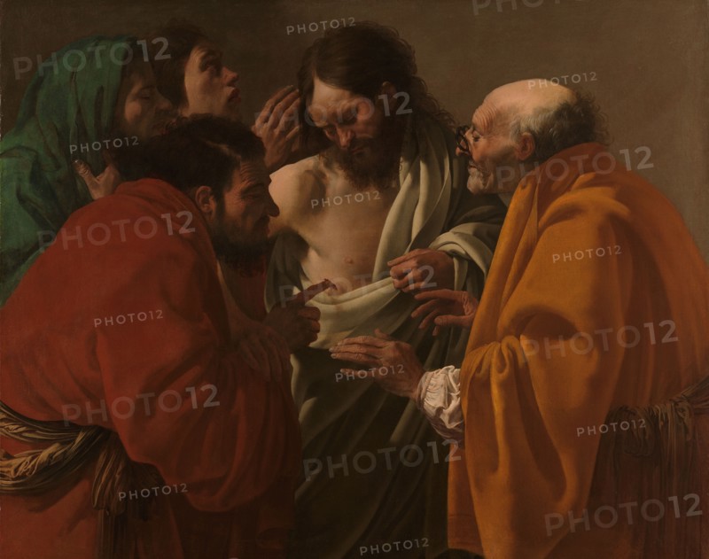 The Incredulity of Thomas, c.1622. Creator: Hendrick ter Brugghen.