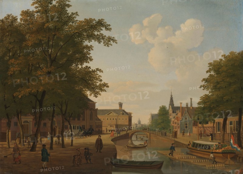 View of the Houtmarkt, Amsterdam, 1760-1787. Creator: Hendrick Keun.