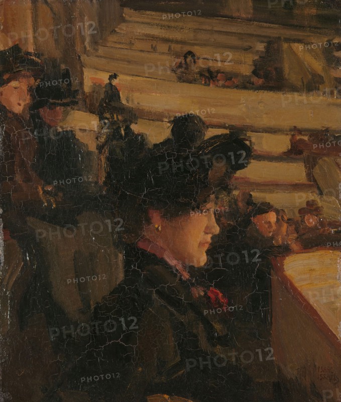 At the Theatre, c.1895. Creator: Isaac Lazerus Israels.