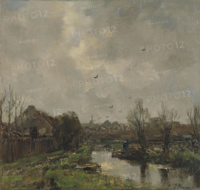 Landscape near The Hague, 1891. Creator: Jacob Henricus Maris.