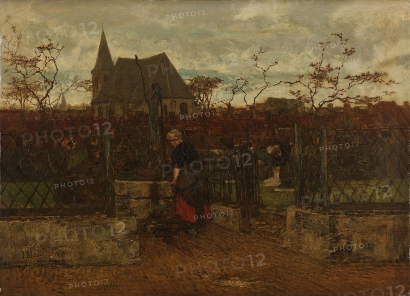 A Bleaching Field, 1870. Creator: Jacob Henricus Maris.
