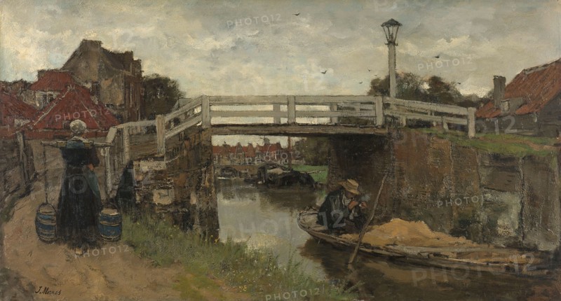 The Bridge, c.1879. Creator: Jacob Henricus Maris.
