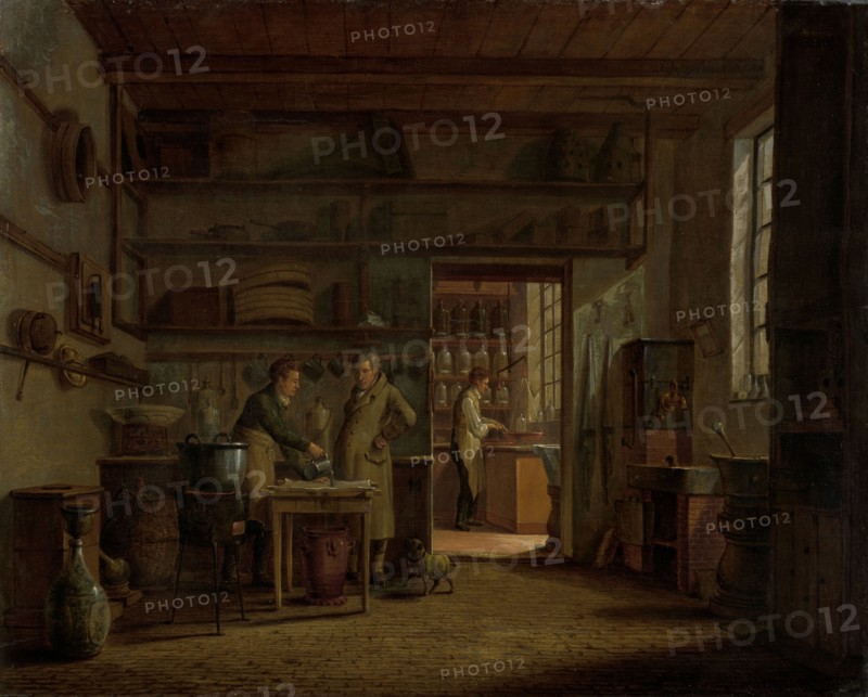 The Distillery of Apothecary A. d'Ailly, 1818. Creator: Johannes Jelgerhuis.