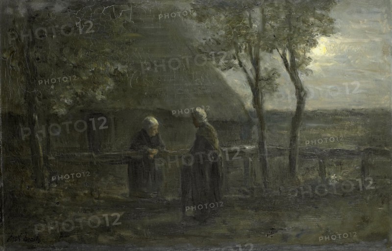 'Neighborly Gossip', 1897. Creator: Jozef Israels.