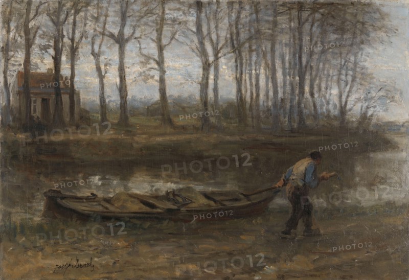The Sand Bargeman, 1887. Creator: Jozef Israels.