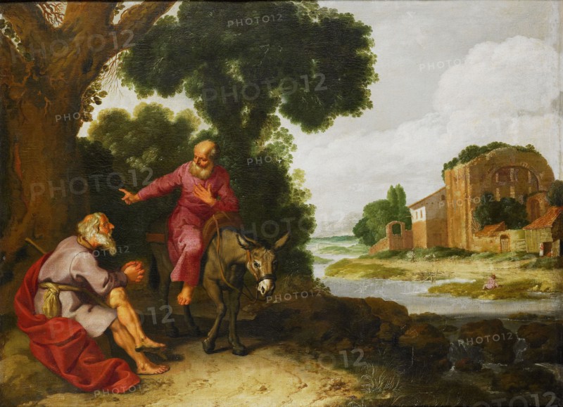The Prophet of Bethel Meets the Man of God from Judah, 1629. Creator: Lambert Jacobsz..