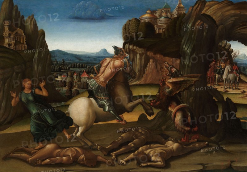 Saint George and the Dragon, 1495-1505. Creator: Unknown.