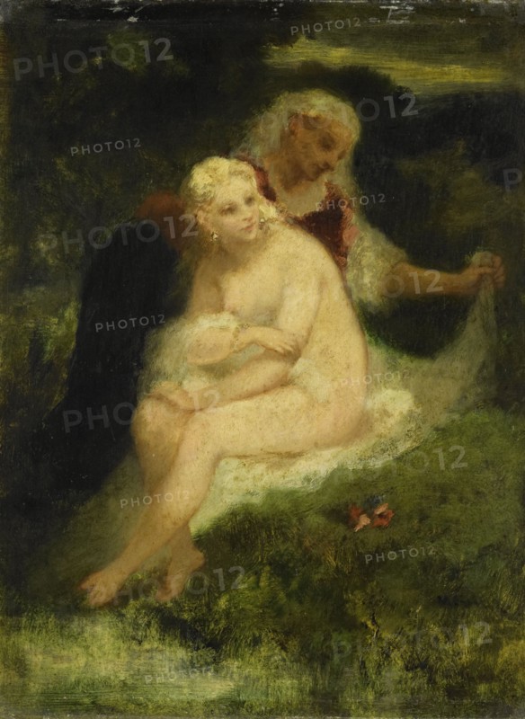 After the Bath, 1860-1876. Creator: Narcisse Virgile Diaz de la Pena.