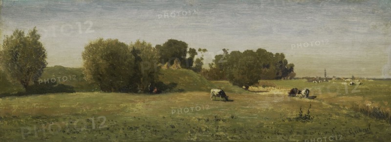 Landscape near Abcoude, 1860-1870. Creator: Paul Joseph Constantin Gabriel.