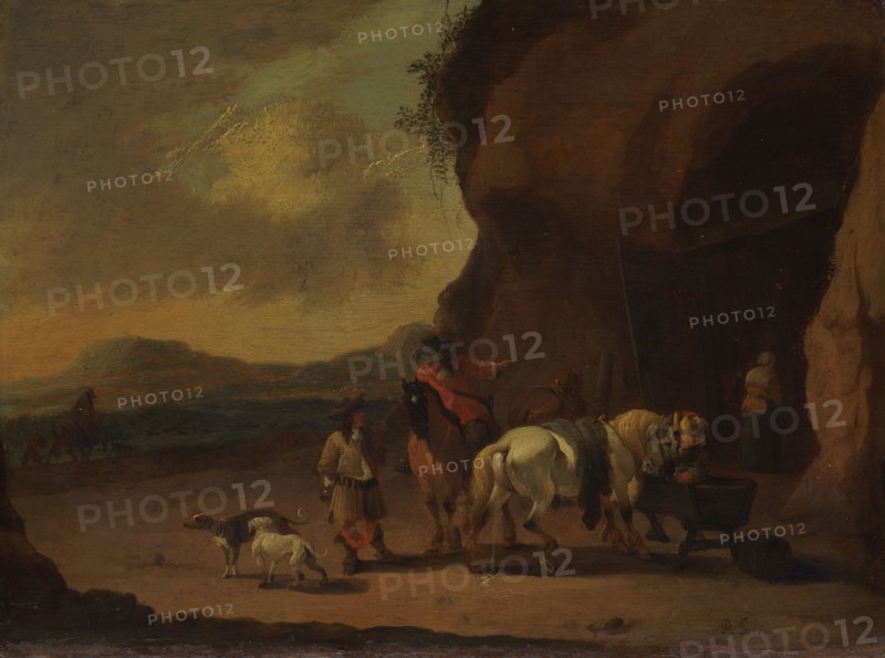 Horsemen Halted on a Mountain Pass, c.1670. Creator: Peeter Bout.