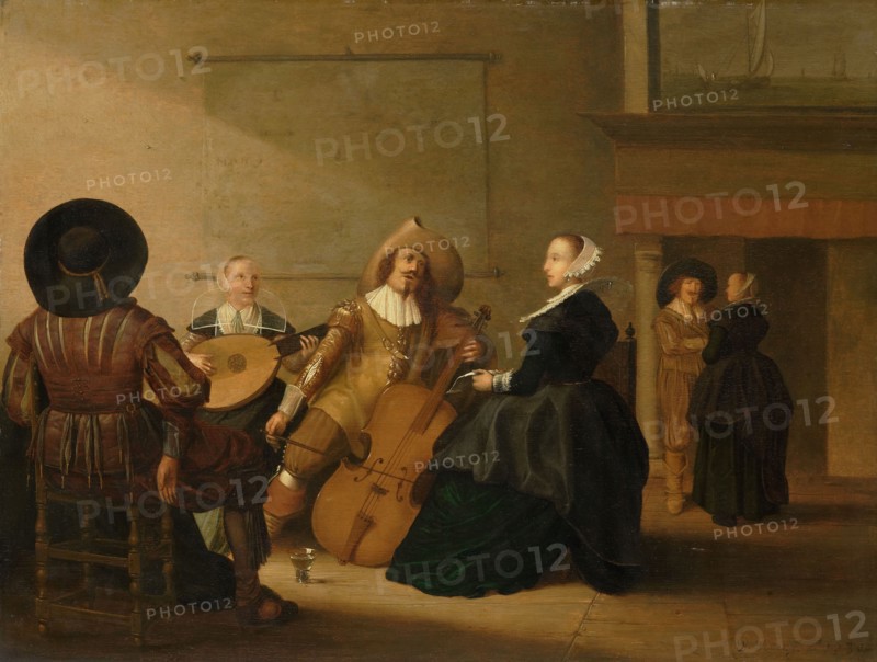 A Musical Company in an Interior, 1630. Creator: Pieter Symonsz Potter.