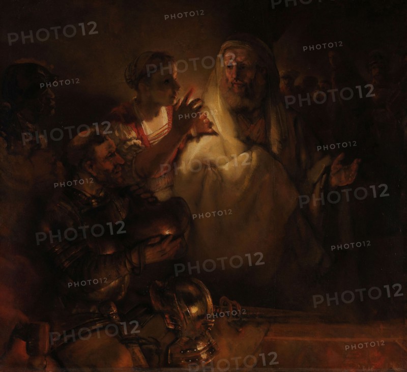 The Denial of St Peter, 1660. Creator: Rembrandt Harmensz van Rijn.
