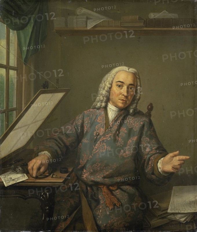 Portrait of the Engraver Jan Caspar Philips, 1747. Creator: Tibout Regters.