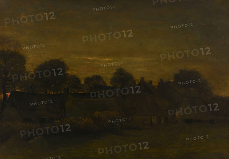 Farming Village at Twilight, 1884. Creator: Vincent van Gogh.